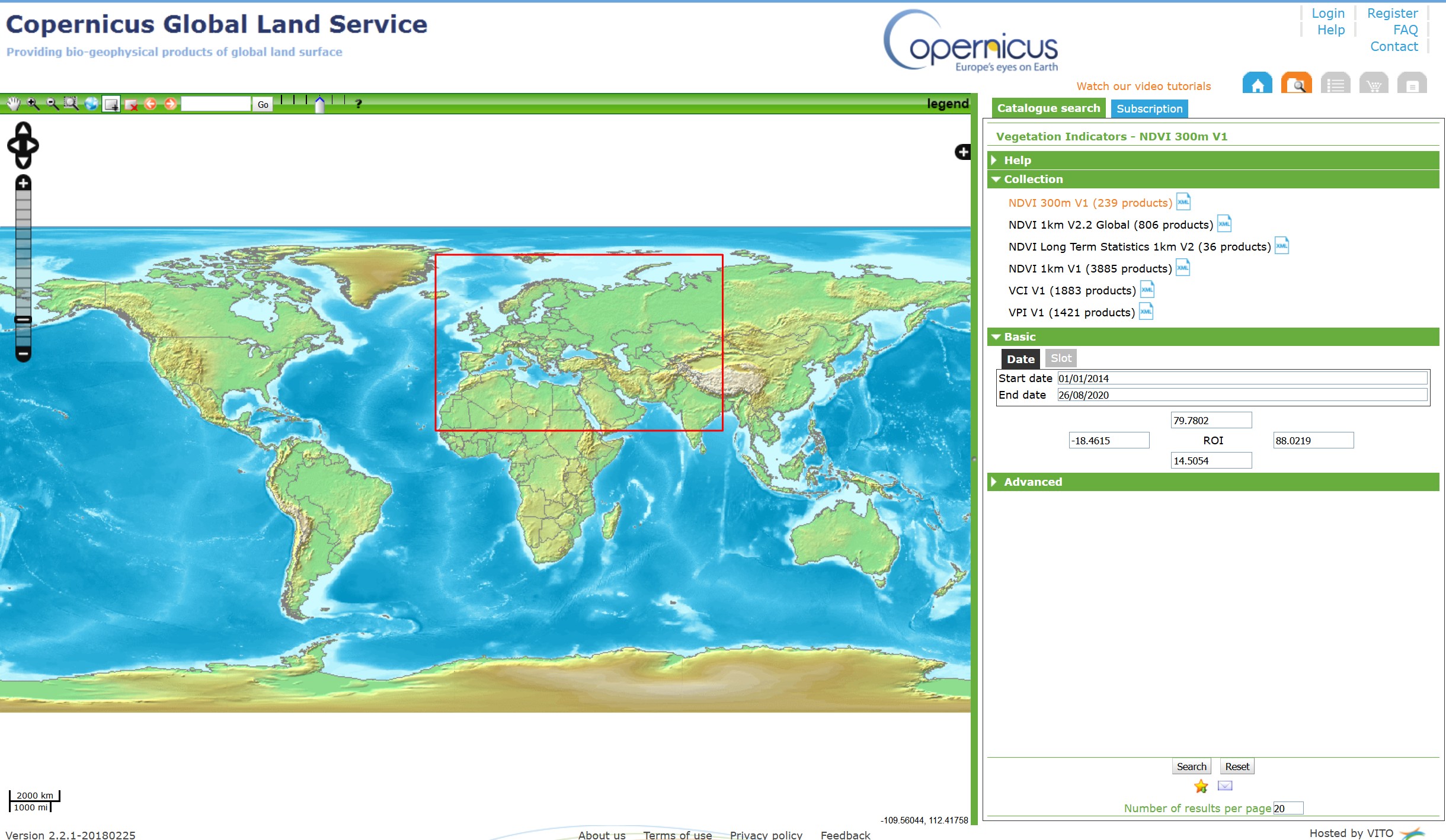 Snow Cover Extent  Copernicus Global Land Service