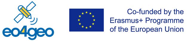 eo4geo logo and erasmus